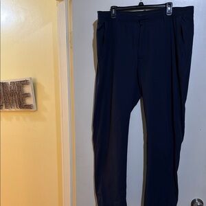 Elegant Blue Dress Pants with Straight Leg Design